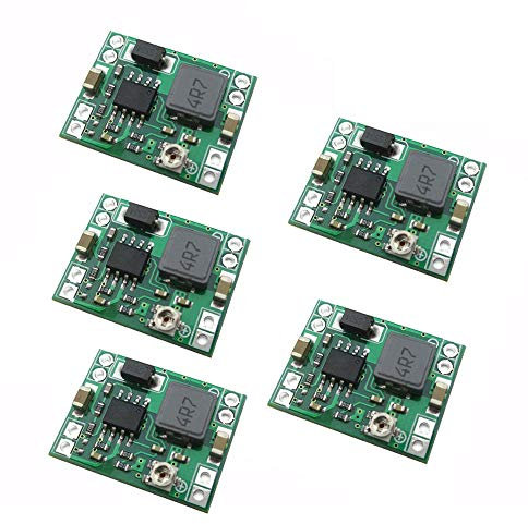 DollaTek 5Pcs MP1584EN ultra Small DC-DC 3A power Step-Down Adjustable Module Buck Converter 24V To 12v 9V 5V 3V for Arduino