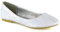 ESSEX GLAM Womens Bridal Flats Close Toe Slip On Lace Wedding Bridal Bridesmaid Pumps Shoes Size 3-9 White