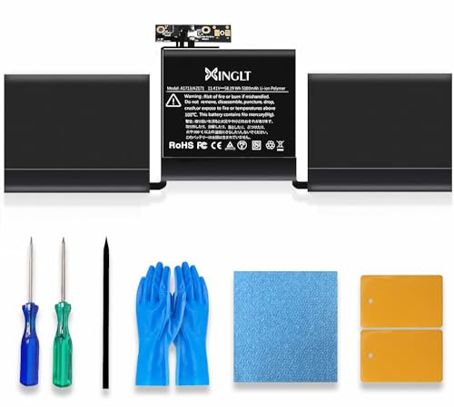 XINGLT A1708 Batterie de Remplacement Ordinateur Portable pour 13 Pouces A2171 Batterie MacBook Pro A1708 A1713 (Fin 2016, mi-2017, 2019, 2020) 5100mAh