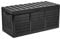 Gr8 Garden 320 Litre Black Plastic Storage Box Lid Patio Shed Utility Cushion Chest Wooden Fence Panel Effect Large Truck Indoor Outdoor Furniture