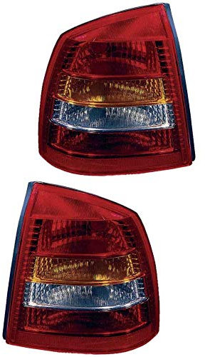 Rückleuchte Heckleuchte Set links & rechts rot rauchgrau P21W P21/5W ohne Lampenträger für Model Astra G Coupe F07_ F69_