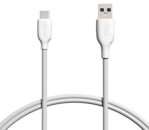 Amazon Basics - Cavo USB-C 3.1 Gen 2 a USB-A, 0,91 metri, colore bianco