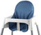 Tinydo® Hochstuhl-Sitzkissen optimal für IKEA Antilop mit Memory-Schaum-Dämpfung Sitzverkleinerer-Auflage für Babystühle rutschfest pflegeleicht (Blau)