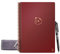 Rocketbook Panda Planer – Wiederverwendbarer Täglicher, Wöchentlicher, Monatlicher Planer mit 1 Pilot Frixion Stift und 1 Mikrofasertuch Enthalten – Maroon Einband A5