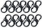 Gurxi Edelstahl S Typ Karabiner Mini Karabinerhaken Outdoor Camping Haken EDC Tool Mini Schlüsselbund Haken S Typ für Vermeiden Sie es von Kleinen Zubehörteilen wie Schlüsseln Herunterzufallen