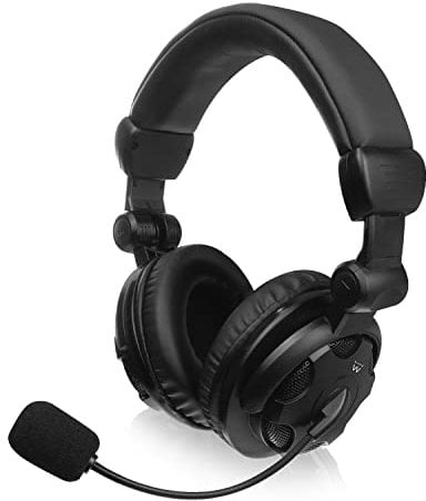 Ewent EW3564 Headset mit Stereo-Mikrofon,Stereo-Ohrhörer mit Mikrofon und Lautstärkeregler,Gaming-Headset mit kombinierter 3,5 mm Audiobuchse,für PC,Laptop,MacBook,Office,Skype,PS5,Xbox S - Schwarz
