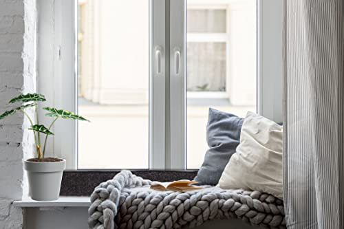 BigDean 3x Zugluftstopper für Fenster 150cm - 100% Schurwolle - Anthrazit - Luftzugstopper Durchzugstopper Windstopper - Made in Germany