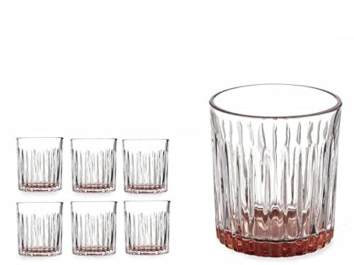 Lot de 6 verres en tricot d'eau 330 ml Marron