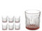Lot de 6 verres en tricot d'eau 330 ml Marron