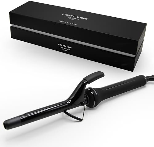 CORIOLISS | The Curly | Rizador de Pelo para Mujer | Pelo Largo y Corto | Barril Cónico Profesional de Cerámica con Control de Temperatura (19 MM)