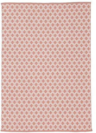 carpetfine In- und Outdoor Teppich Frida Rosa 80x150 cm Flachgewebeteppich Wendbar | Moderner Teppich Wetterfest und UV-beständig für Balkon, Terasse, Garten, Wohn- und Schlafzimmer