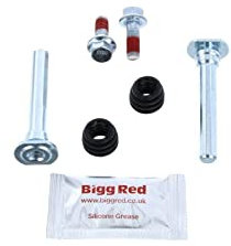 Bigg Red - Bremssattel Schieber Bolzen Set - Vorne - Inklusive 2 Identische Schrauben, Schieber Gummi & Fett - Für Lucas Sattel - Kompatibel Wählen Sie Modelle - 1375X