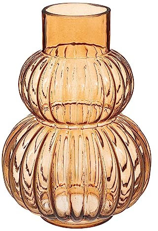 Atmosphera - Vase Rivi - Verre - Ambre - H25 cm