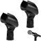 Portamicrofono, Pinza Microfono, Clip per Microfono, Alloggiamento per Microfono, Supporto Per Clip Microfono, Compatibile con la Maggior Parte dei Microfoni Cablati e Wireless, 2 Pezzi, Butyeak
