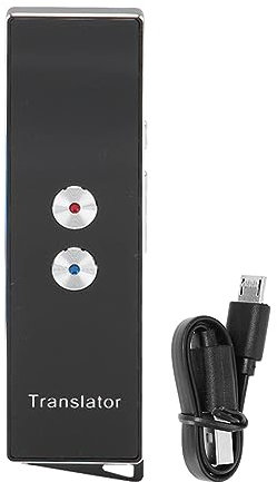 74-Sprachen-Übersetzergerät, Intelligente Sprachübersetzung, Zwei-Wege-Übersetzung, Präzises Offline-Online-Echtzeit-Übersetzergerät (Schwarz)