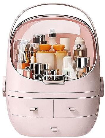 JOYBOS Caja De Almacenamiento De Cosméticos A Prueba De Agua Y Polvo Rosa