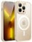 JETech Magnetic Case for iPhone 13 Pro Max 6.7-Inch, Compatible with MagSafe, Translucent Matte Back Camera Lens Full Protection Slim Shockproof Phone Cover (Light Gold)