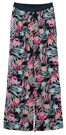 s.Oliver Mädchen 2142524 Hose Wide Leg mit Allover Print, blau, 170