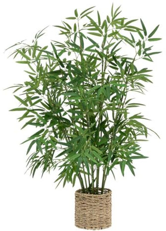 Atmosphera - Bambou Artificiel Pot Naturel h100cm Vert