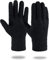 normani Merinohandschuhe Wollhandschuhe Outdoor Winterhandschuhe Strickhandschuhe Fingerhandschuhe aus 100% Merinowolle für Damen und Herren Farbe Dunkelschwarz Größe L/XL
