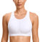 SYROKAN Women's Sports Bra for Large Breasts High Impact Full Coverage Padded Wireless Running Halter Neck Bra White 2 36G