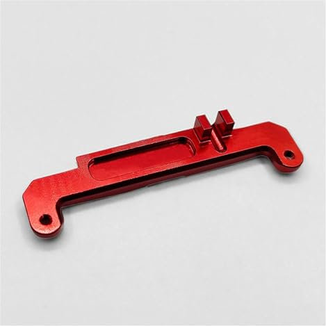1 PCS Lenkung Spurstange Vorne Metall Reifen Herrscher Schmal Kompatibel Mit Mini-Z Buggy RC Auto Zubehör Teile Servo (Color : Red)
