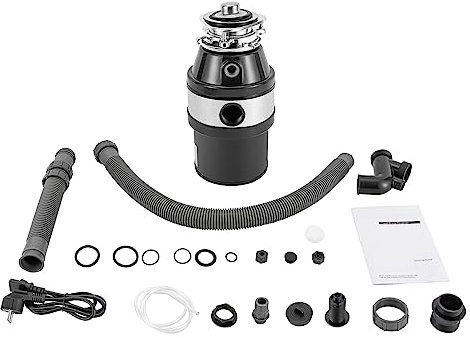 Tritatutto per rifiuti da cucina, 560 W, 1,4 l, per la casa, 3500 rpm, colore nero