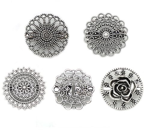 5 Stück Vintage Pullover Schal Strickjacke Clips, Cardigan Clips Damen Runde Vintage Umhang Brosche Schalclip, Broschen für Kleidung, Clips für Kleidung, Vintage Kragen Kleid Clips für Frauen Mädche