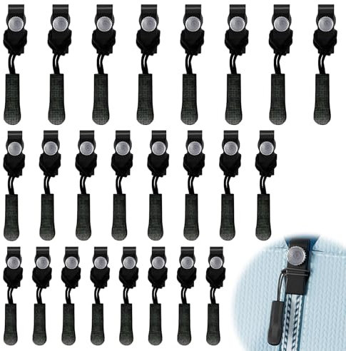 SZSMW 24er-Pack Reißverschluss Zipper Ersatz - Reißverschluss Reparieren - Zipper Slider,Es ist Ein Must-Have-Artikel Für den Täglichen Gebrauch, Die Büroarbeit und Reisen