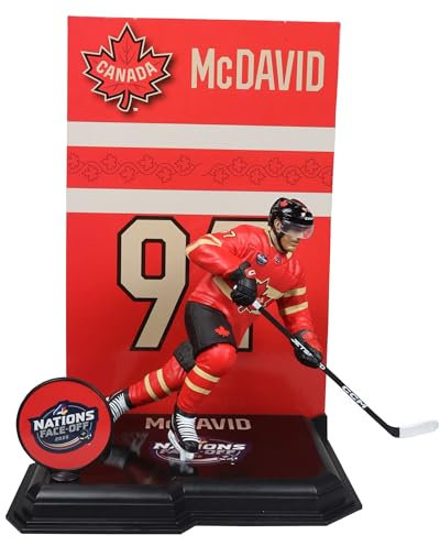 McFarlane Toys Connor McDavid (Team Canada) NHL 17,8 cm Posed Figure 4 Nations Face Off McFarlane's SportsPicks