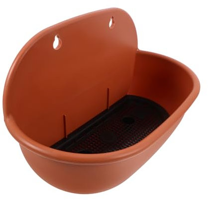 Happyyami Pot De Muraux pour Balcon Conteneur Décoratif De Plantes avec Drainage pour Salon Et Intérieurs Vase Suspendu Thé Couleur