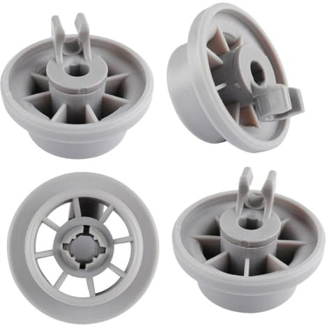 LIFKICH 4pcs Dishwasher Lower Rack Wheels Replacement, Compatible 165314, Sturdy Roller Set for Dishwasher Rack Repair and Appliance Accessories