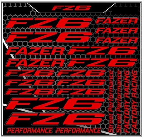 Adesivo Per Ruota Moto Racing Rim Stripe Decal Accessori Per Decorazione Per Yamaha Fz6 F Z6(Style 4)