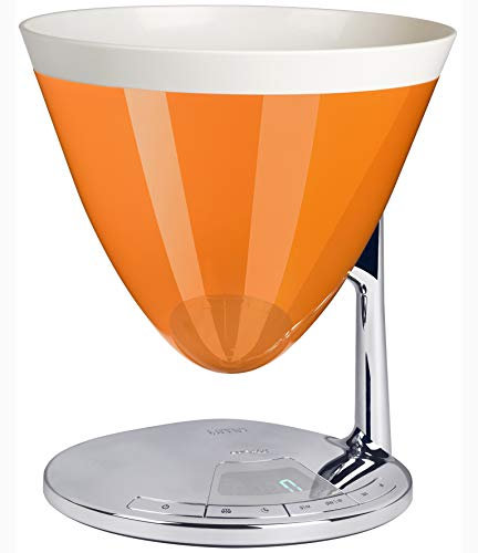 BUGATTI, Uma, Balance de Cuisine Numérique avec Minuteur, Affichage Électronique, Bol de pesée Amovible, Capacité Maximale 3 kg, Design Élégant, Couleur Orange