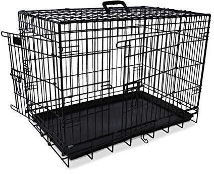 Nobby 62312 Transportkäfig für Hunde, faltbar, schwarz, 78 x 48 x 54 cm