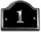 Personalised Aluminium Bridge House Number Any Number 1-999, Make it Special, Door or Wall Metal House Numbers Black