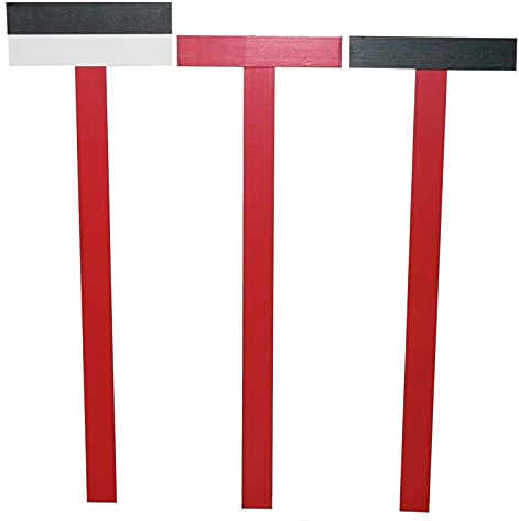 Visierkreuze-Satz - 2 halbe & 1 volles Kreuz - aus Holz - traditionelle Nivelliermethode