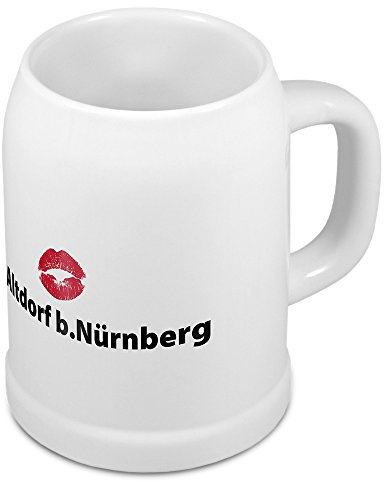 digital print Bierkrug mit Stadtnamen Altdorf b.Nürnberg - Design Kussmund - Städte-Tasse, Becher, Maßkrug