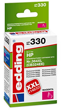 edding Wiederaufbereitete Druckerpatrone EDD-330 - Einzelpatrone - Magenta - 12 ml - Reichweite 890 Seiten - Ersetzt HP 364XL (CB324EE), XL