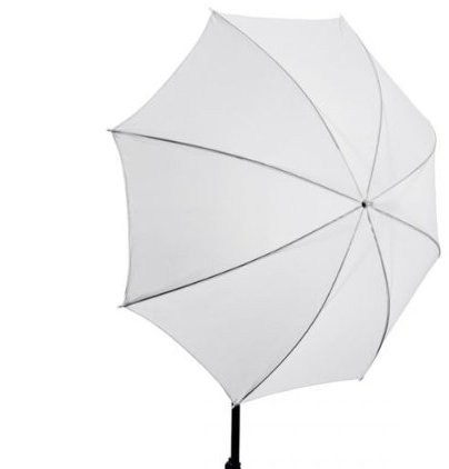 Studio-Durchlichtschirm 91cm 36 - innen & aussen weiß für besonders diffuses Licht