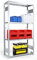 META 1370016 Lagerregal mit 4 Böden, Clip Set 100, Grundregal, 2000 mm x 1000 mm x 400 mm, Verzinkt