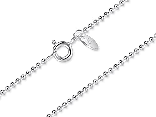 Silberketten Store Kugelkette 1,5mm - echt 925 Silber, Länge wählbar 38-100cm