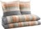 Dyckhoff Bettwäsche Sparpaket 4-TLG. Weichfrottier grau-apricot Größe 2X 135x220 cm + 2X 80x80 cm