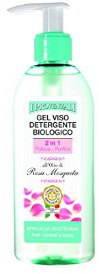 I Provenzali Gel Viso Detergente Biologico all'olio di Rosa Mosqueta, 150 ml, 1 pz.
