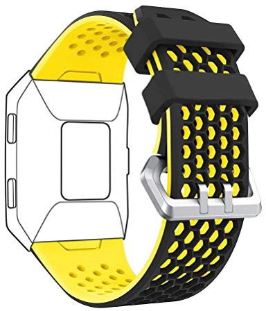 DD Band Kompatibel mit Fitbit Ionic Armband, Weiche Silikon Einstellbare Uhrband für Fitbit Ionic Ersatzarmband