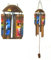 Chesapeake Bay Windspiel aus Kokosnuss-Bambus, bemalt, mit Meeresblumen-Designs, 91,4 cm, 23797