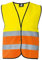 Korntex Warnweste Standard - schwarzer Saum, L