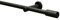 Gardinia 32980 Gardinenstangen Set 1-Lauf Zylinder Ø 19 mm schwarz-matt 160 cm, Metall