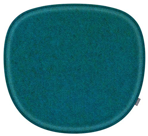 Feltd. Filz-Sitzkissen kompatibel mit Verner Panton Chair, Petrol | Größe 36 × 40 cm; gepolstert; mit Antirutschbeschichtung