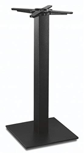 Dublino Premium Stehtischgestell Metall - PJ7588/110 | schwarz | Höhe 108 cm | Bodenplatte 43x43 cm | max. Tischplattengröße 70x70 cm | Ideal für Stehtische